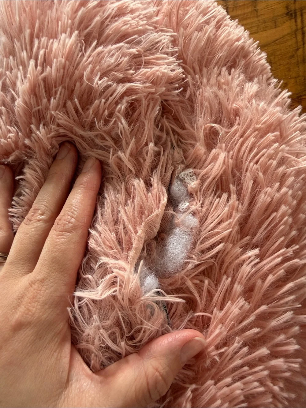 Plush Pink Cat Bed